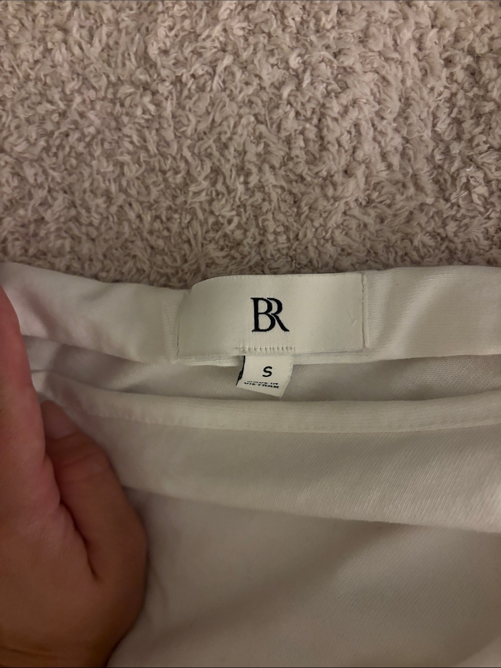 Double Lined Thick Off-Shoulder White Women’s Top from Banana Republic - Picture 3 of 3